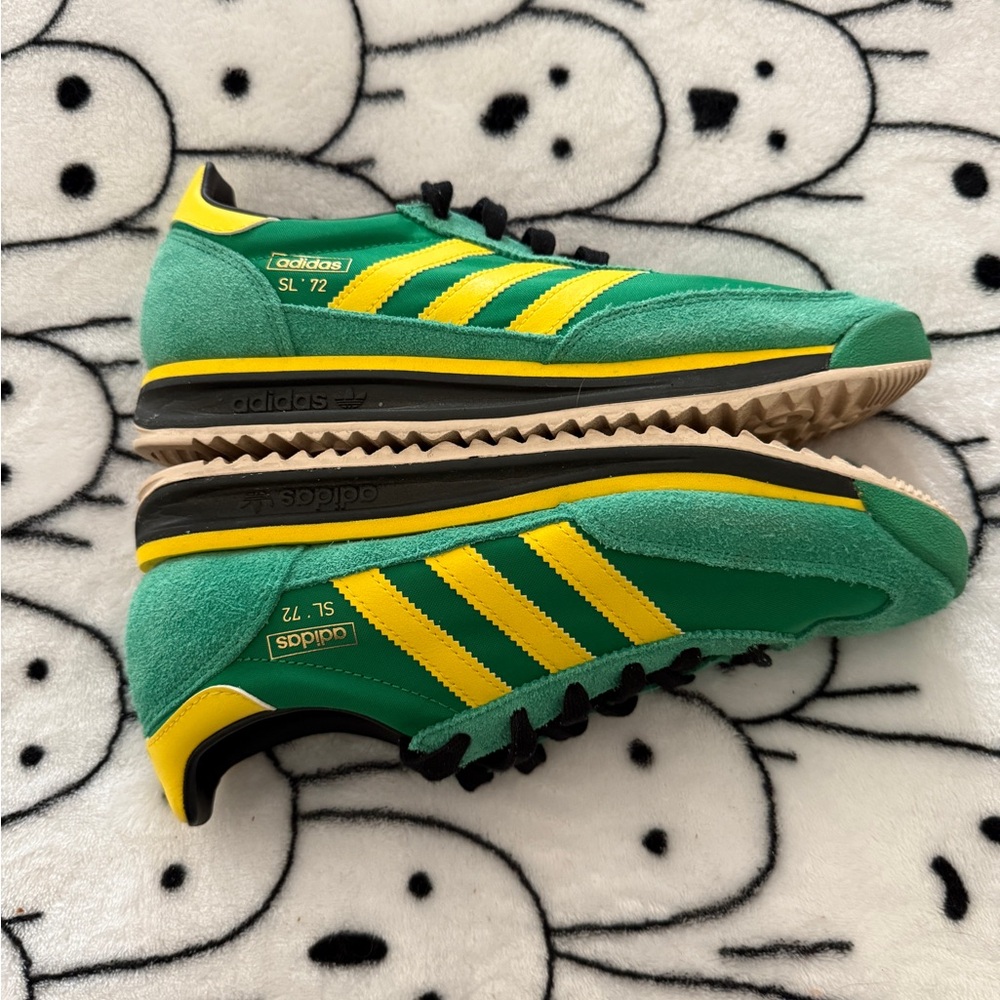 adidas Green and Yellow Men's Sneakers - Picture 3 of 8